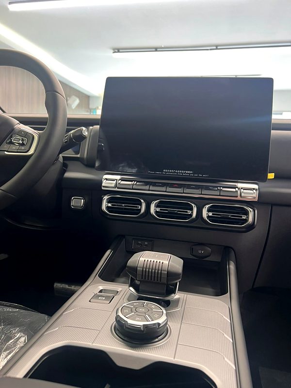 Pantalla central grande y selector automático tipo joystick de la RELY R8 Limited