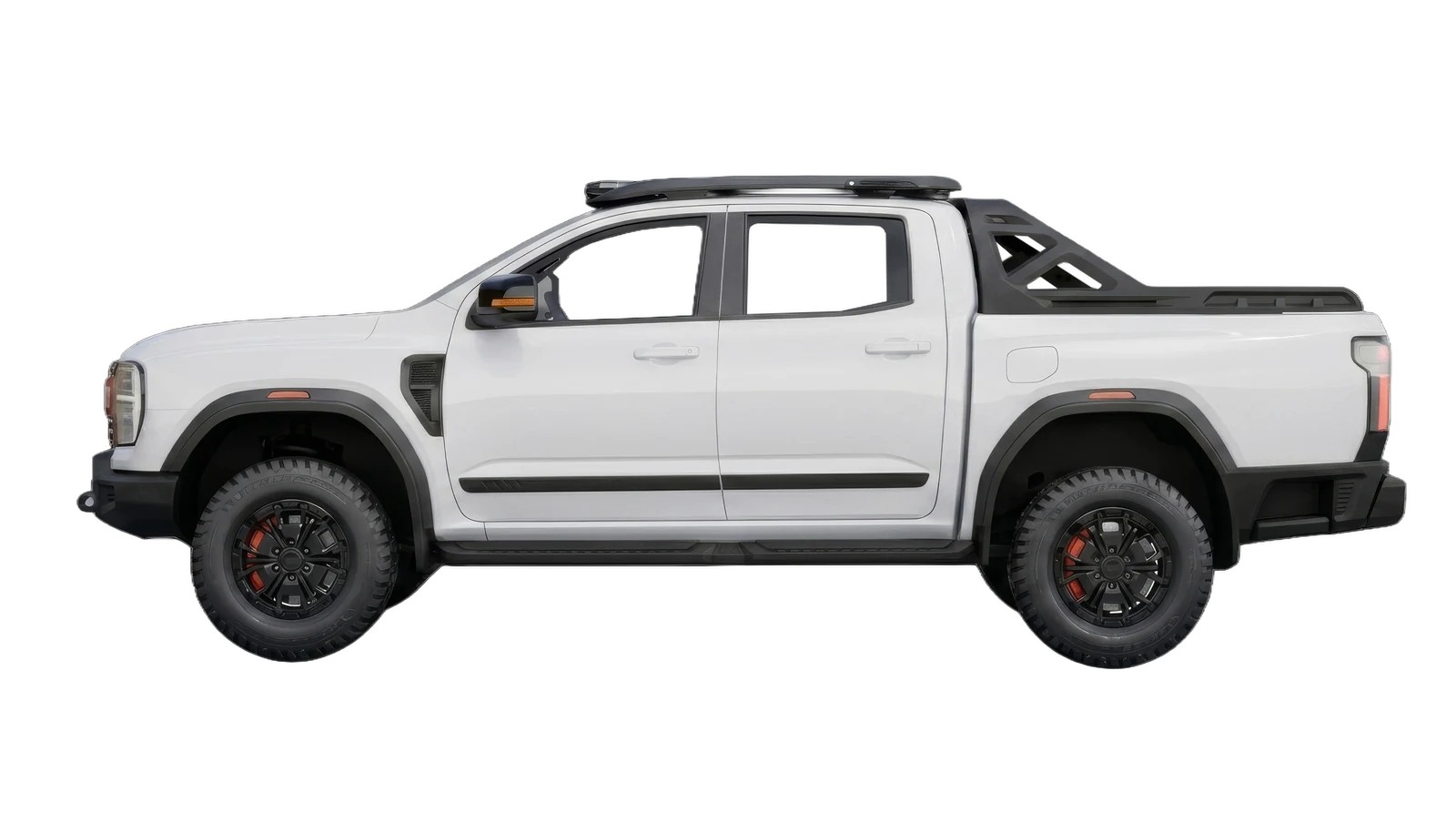 RELY R8 color blanco vista lateral pickup doble cabina 4x4 Venezuela