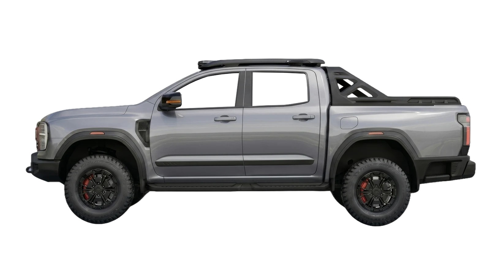 RELY R8 color gris plata vista lateral pickup doble cabina 4x4 Venezuela