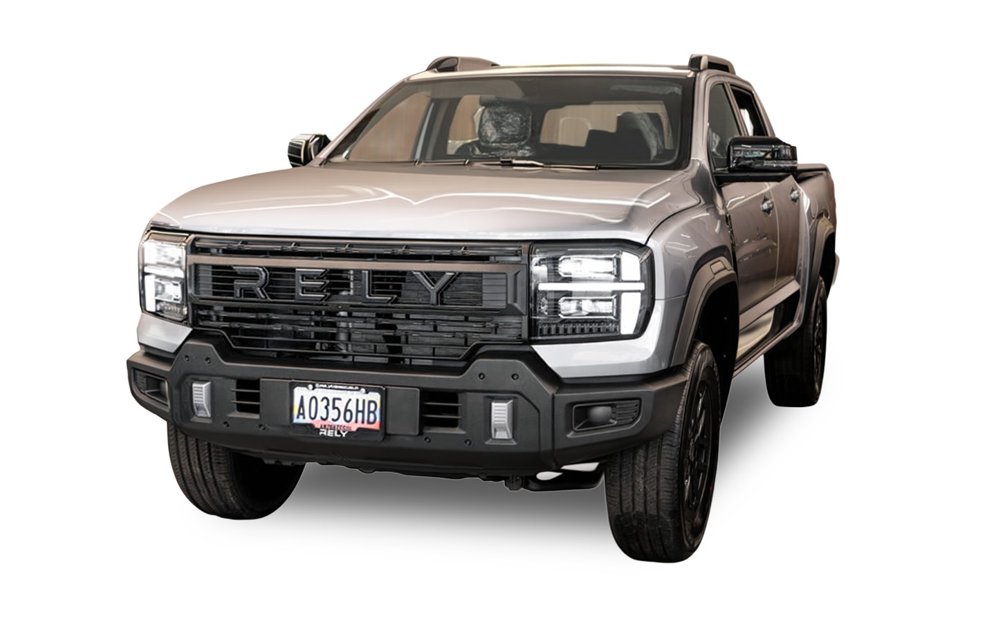 RELY R8 Luxury vista frontal gris arena pickup 4x4 Venezuela 2026